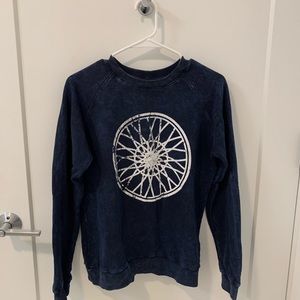 SoulCycle Navy Wheel Crewneck Sweatshirt